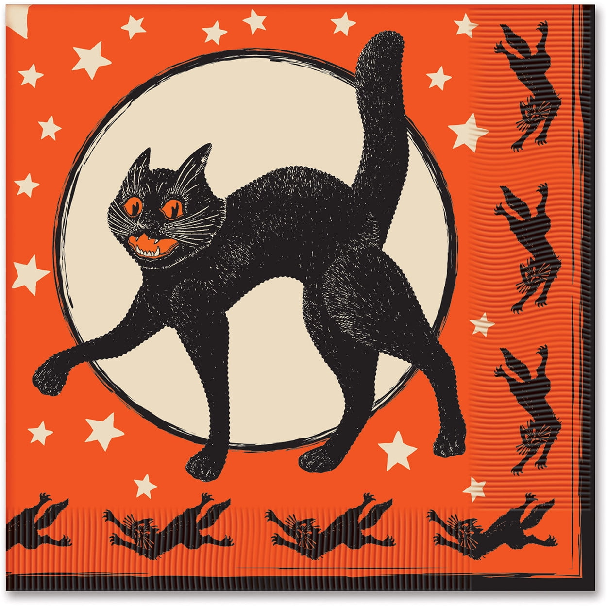 Beistle 6 1/2" x 6 1/2" Halloween Luncheon Napkins; Orange 32/Pack 08102