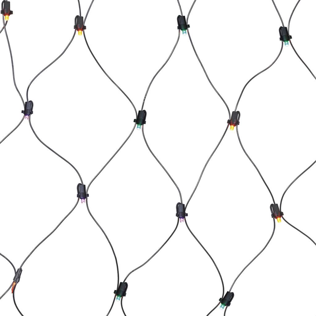 Indoor/Outdoor 50-Count LED Net Lights, Multicolor, 4' x 4', Halloween by Way To Celebrate