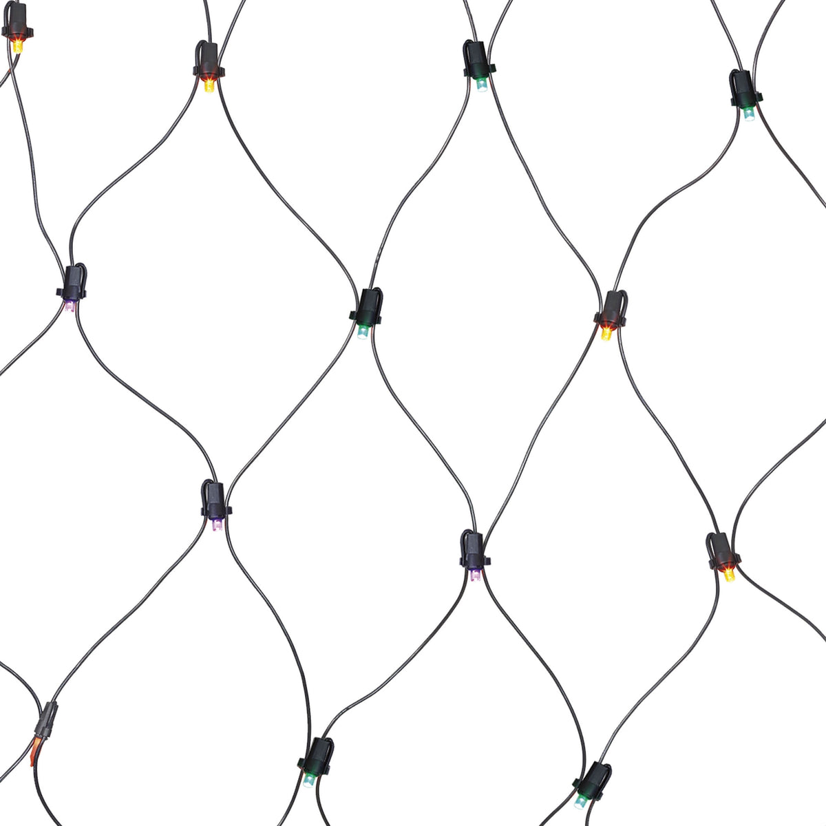 Indoor/Outdoor 50-Count LED Net Lights, Multicolor, 4' x 4', Halloween by Way To Celebrate