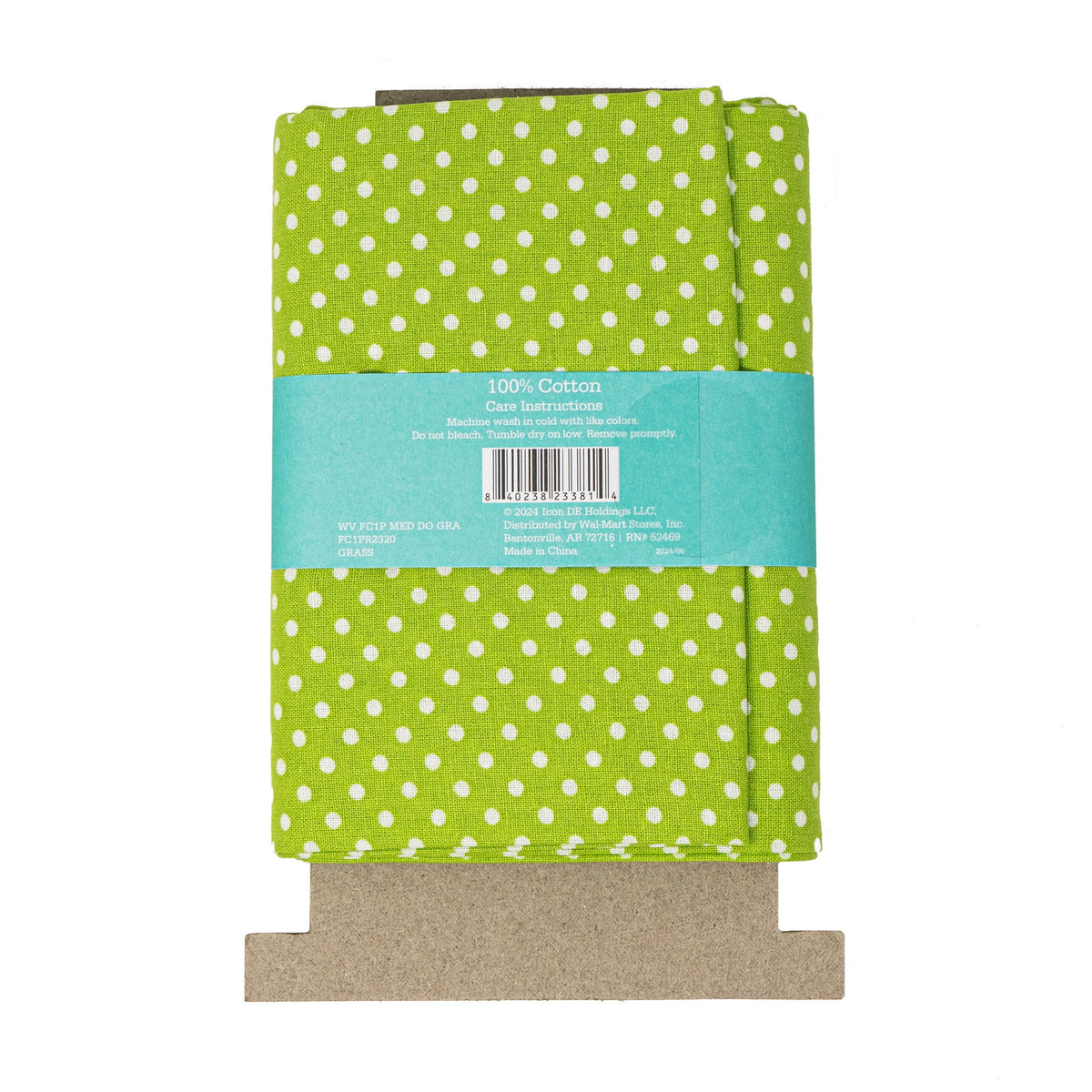 Waverly Inspirations Sewing & Craft Fabric, 1 Yard Cut, 100% Cotton, Dot Grass, 44 in Wide