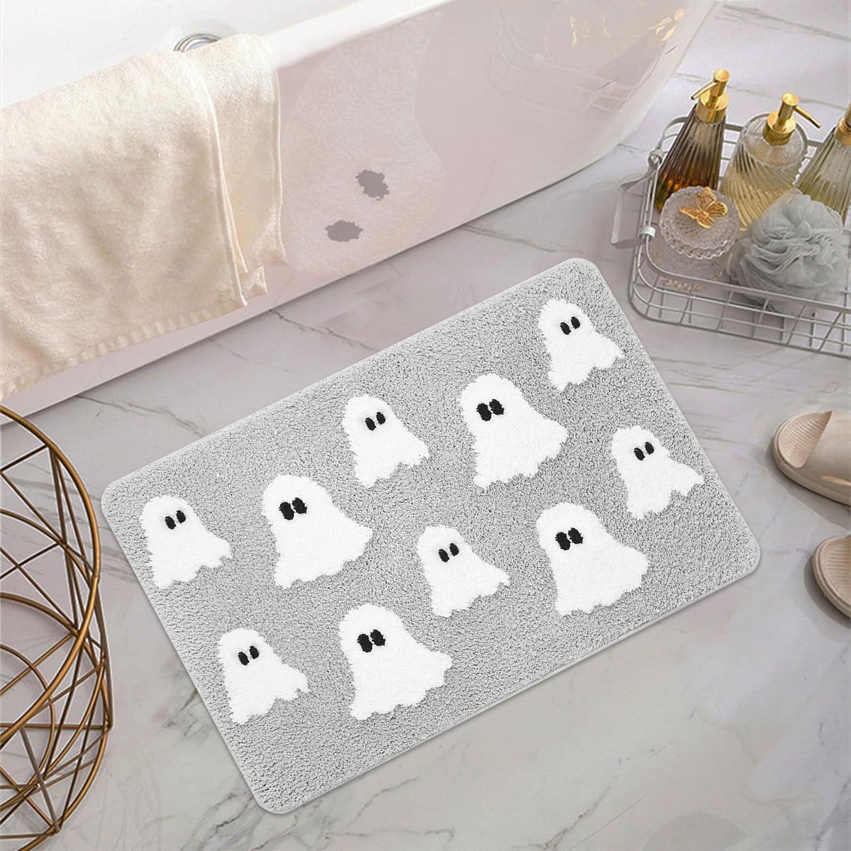 Halloween Decorations Deal 2025!Kyusrd Doormat Outdoor Spooky Doormat Welcome Mat Kitchen Doormat Outdoor Indoor Non- Doormat