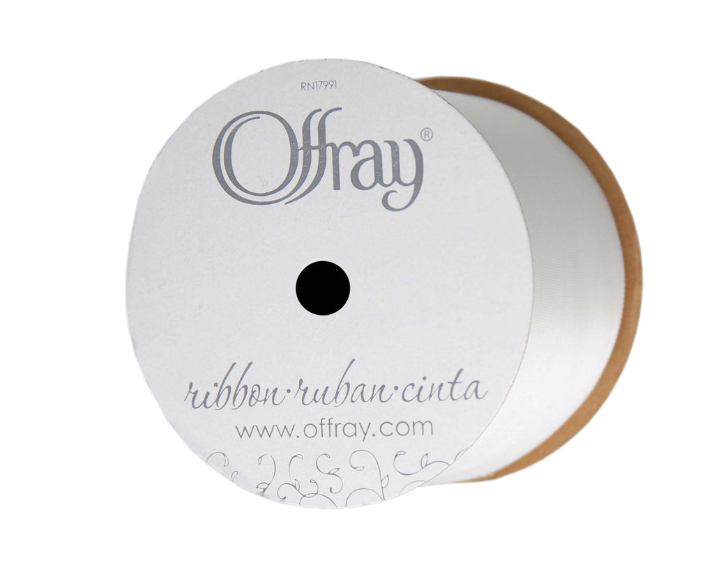 (2 pack) Offray Ribbon, Red 2 1/4 inch Single Face Satin Polyester Ribbon for Sewing, Crafts, and Gifting, 9 feet, 1 Each
