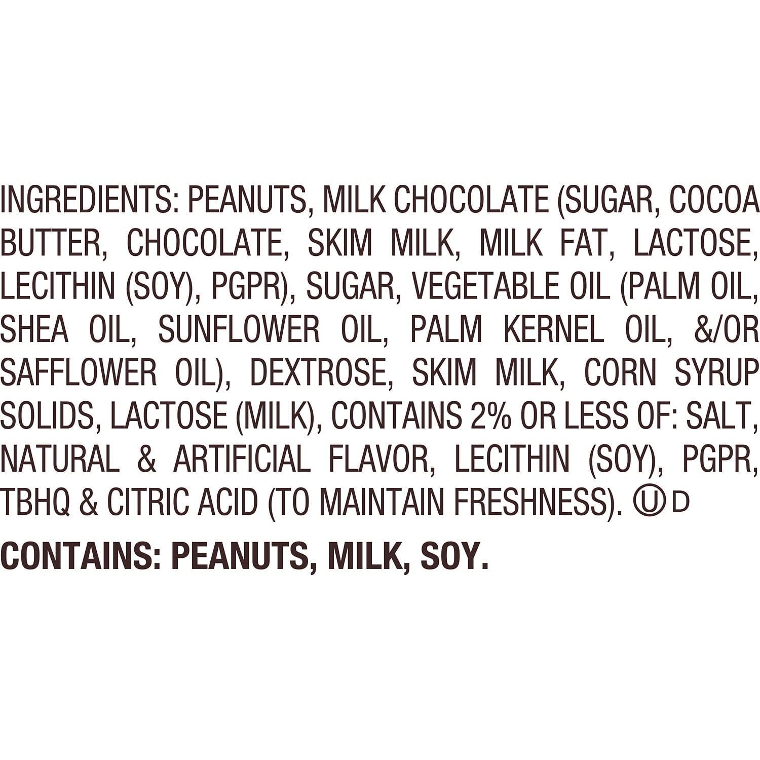 REESE'S Milk Chocolate and Vanilla Flavored Creme Snack Size Peanut Butter Cups, Halloween Candy Bag, 9.35 oz