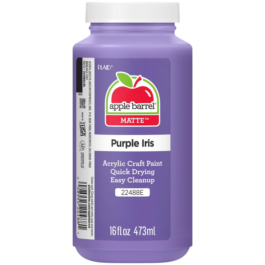 Apple Barrel Acrylic Craft Paint, Matte Finish, White, 16 fl oz.