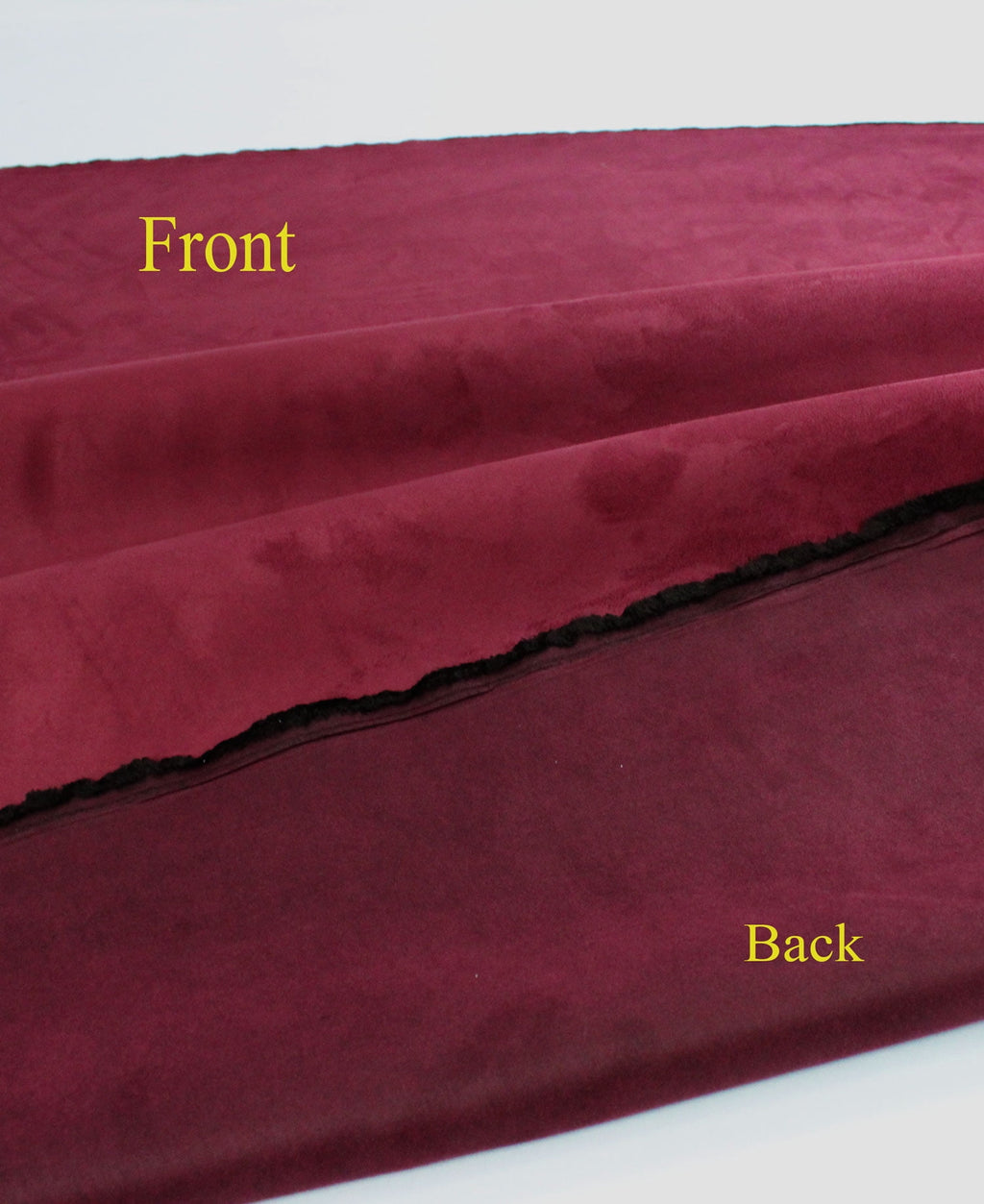 Mybecca Suede 58" Width - 100% Polyester Faux Craft Fabric By the Yard - Color: Black