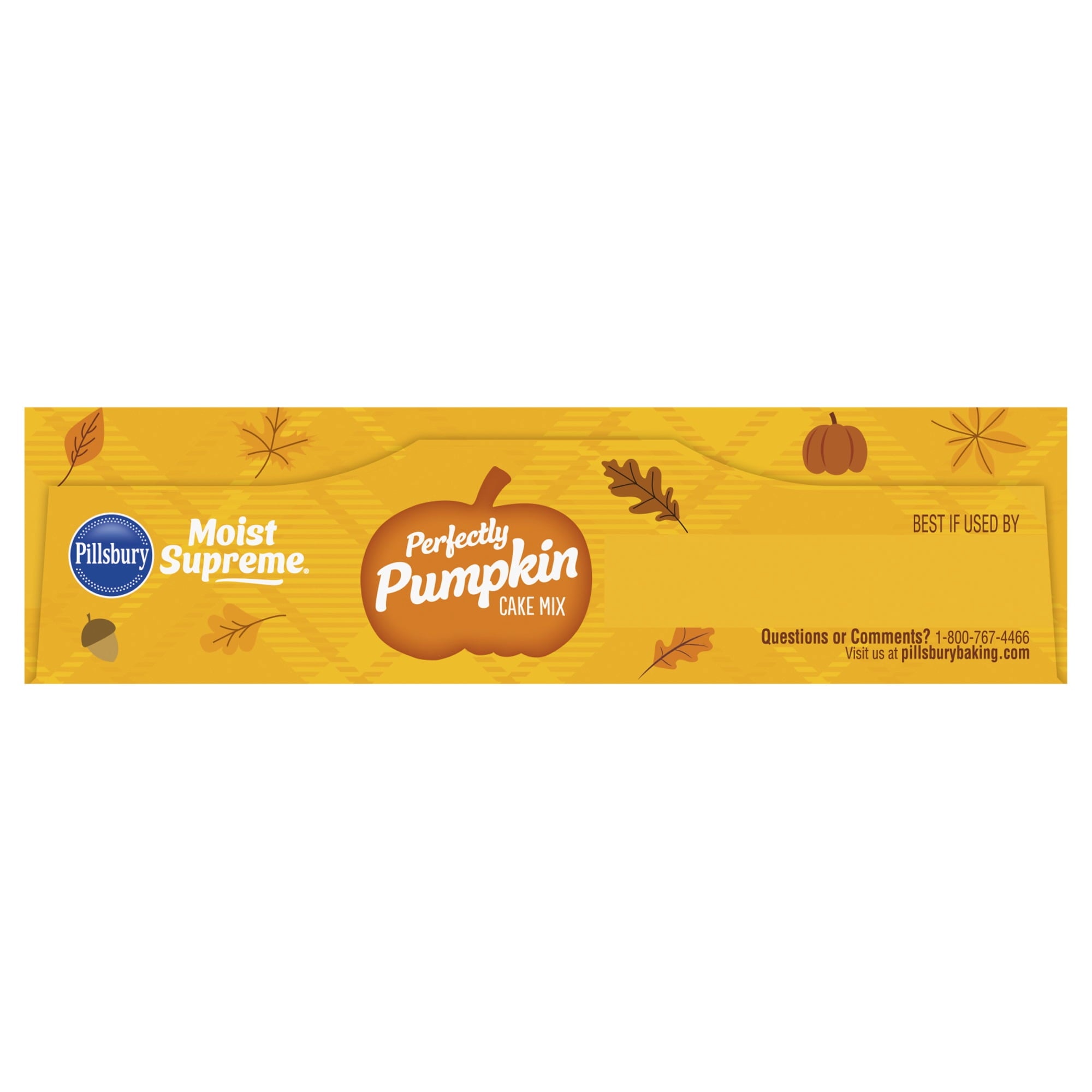 Pillsbury Moist Supreme Premium Perfectly Pumpkin Cake Mix, 15.25 Oz Box
