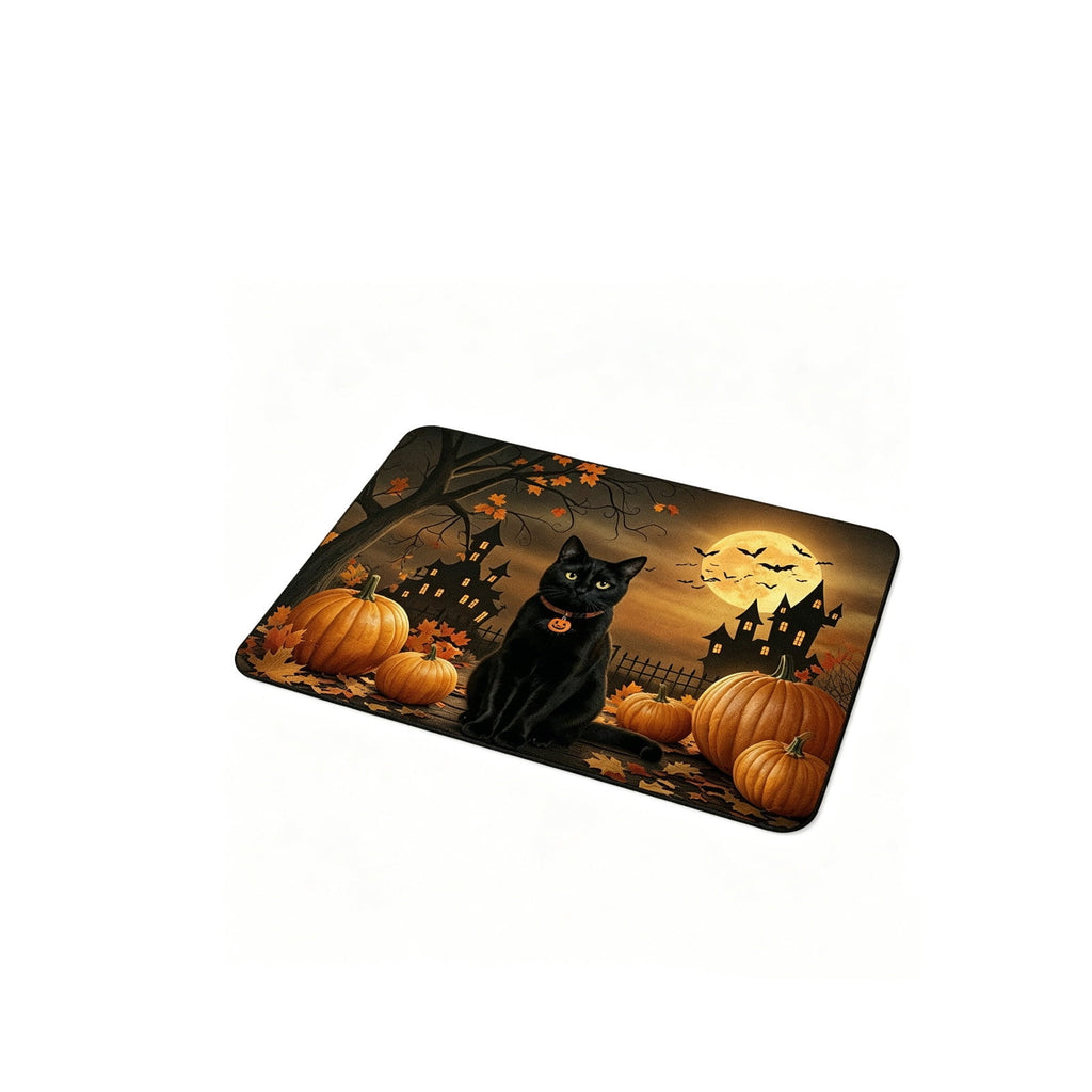 WWC Halloween Door Mat, 32x20 inch Halloween Decor Thick Non Slip Ghost doormat, Entryway Rug for Fall Party Indoor Outdoor Front Porch
