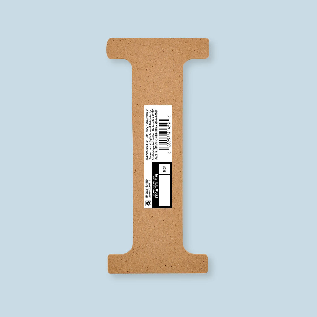 Hello Hobby Surfaces Unfinished Wood MDF Letter A, 8 in