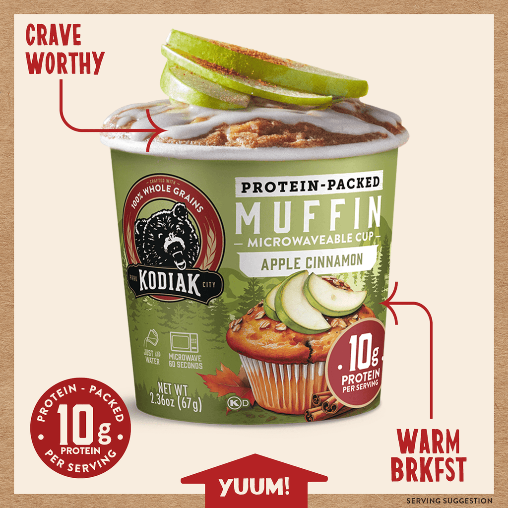 Kodiak Protein-Packed Apple Cinnamon Muffin Power Cup, 2.36 oz