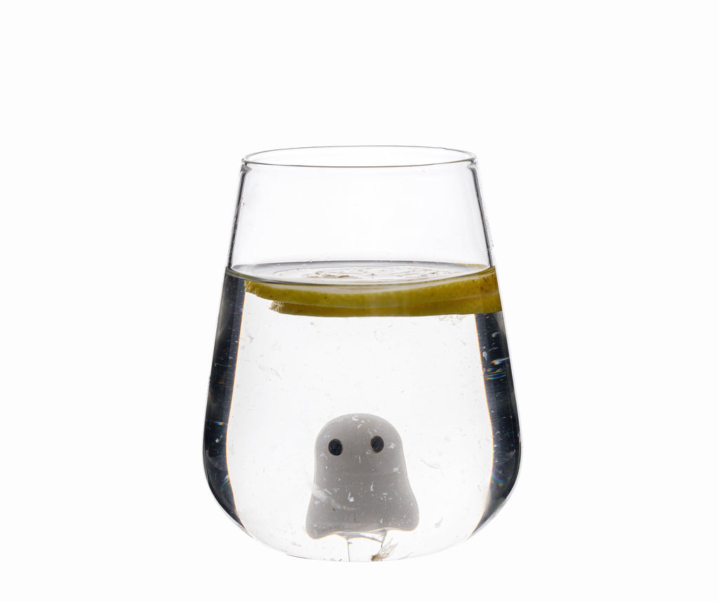 Way To Celebrate Halloween Stemless Wine Glass with Bat, 16.5 oz
