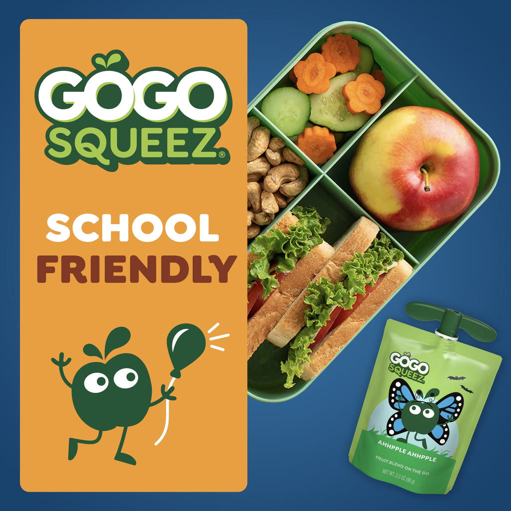 GoGo squeeZ No Sugar Added Halloween Apple Pumpkin Spice Variety Pack, 3.2 oz (20 Pack)