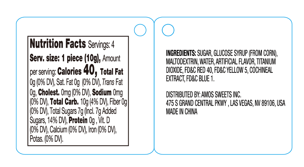 Amos Halloween Lollipop Bouquets, Assorted, Gluten, Milk and Nut Free, 1.76 oz, 5 Count