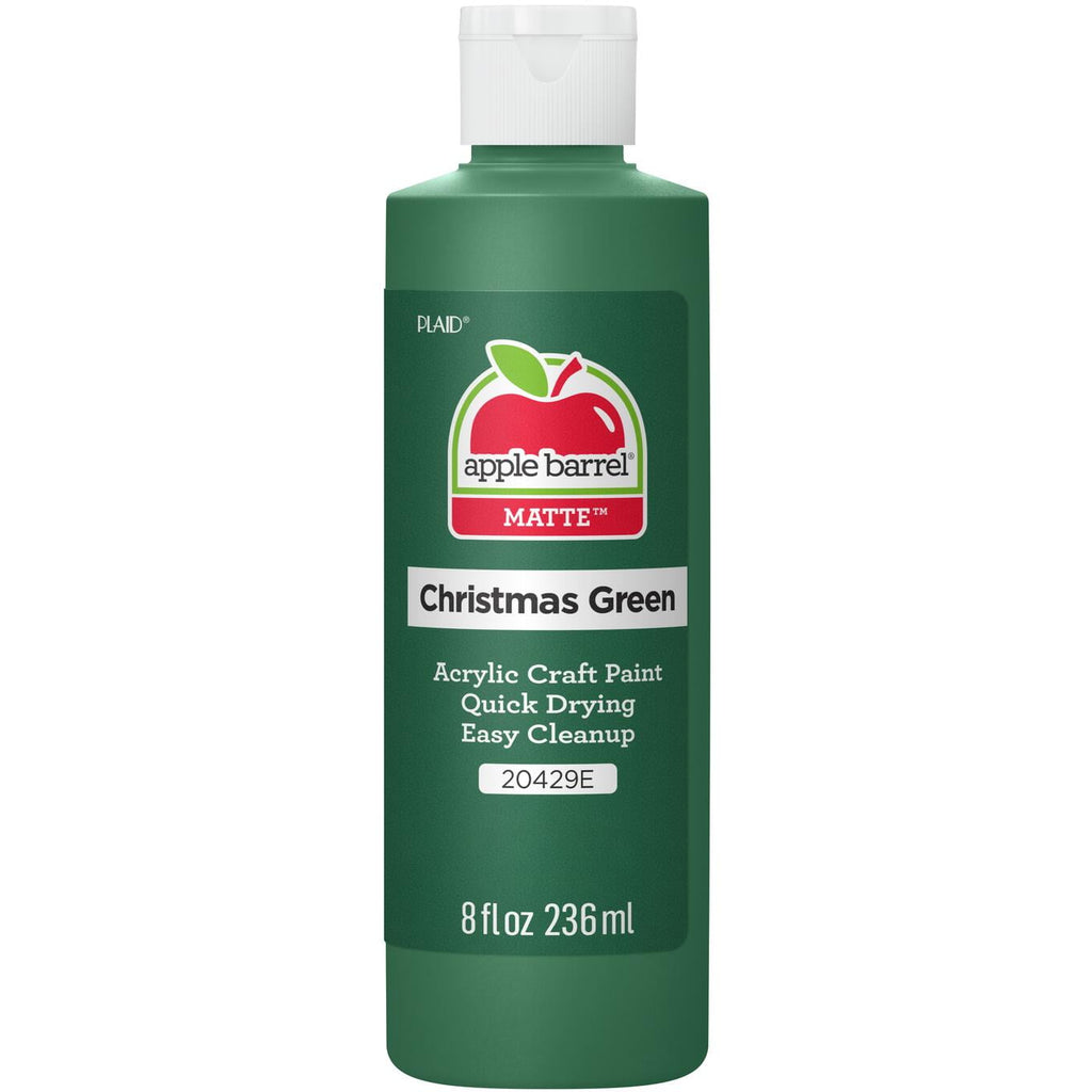 Apple Barrel Acrylic Craft Paint, Matte Finish, White, 8 fl oz