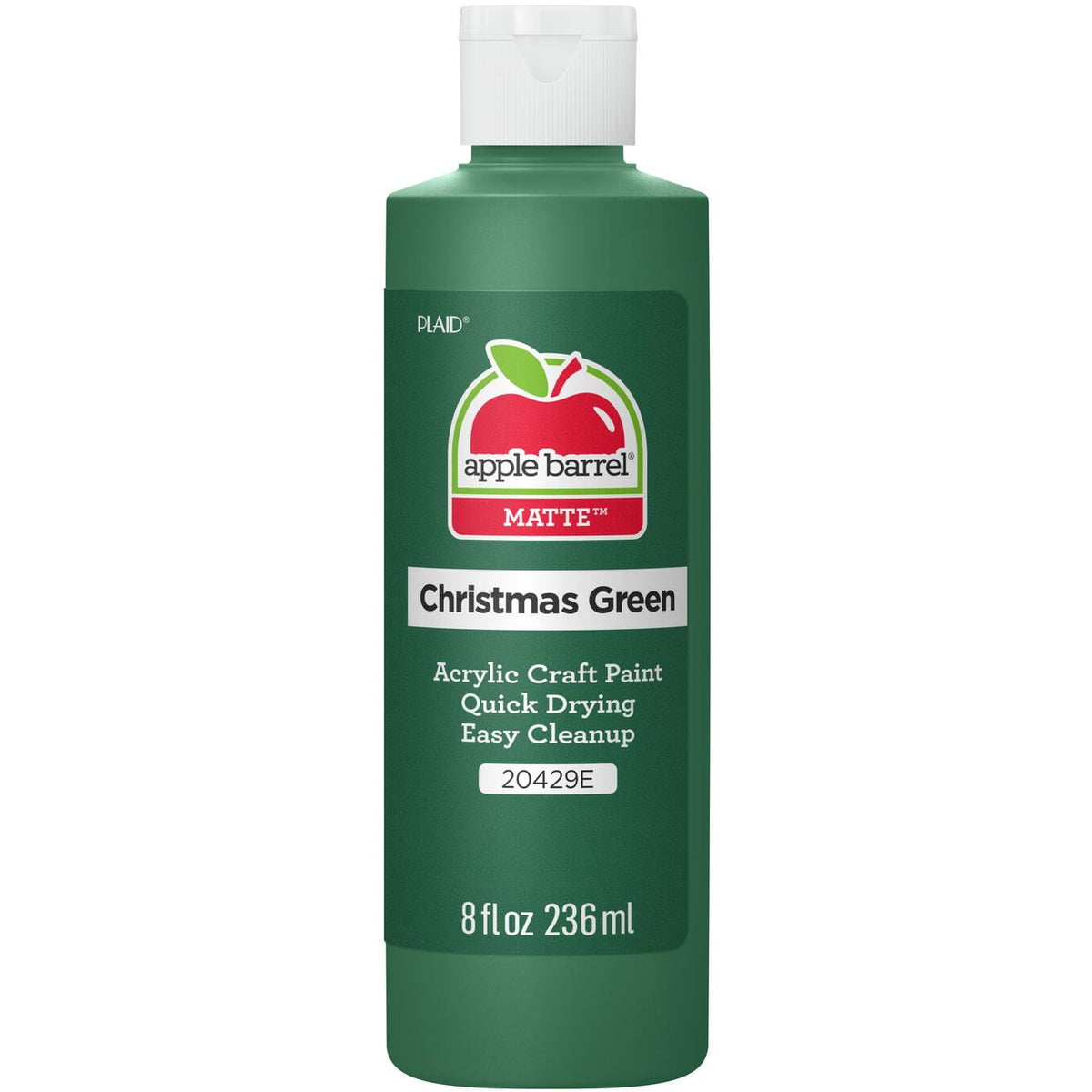 Apple Barrel Acrylic Craft Paint, Matte Finish, White, 8 fl oz