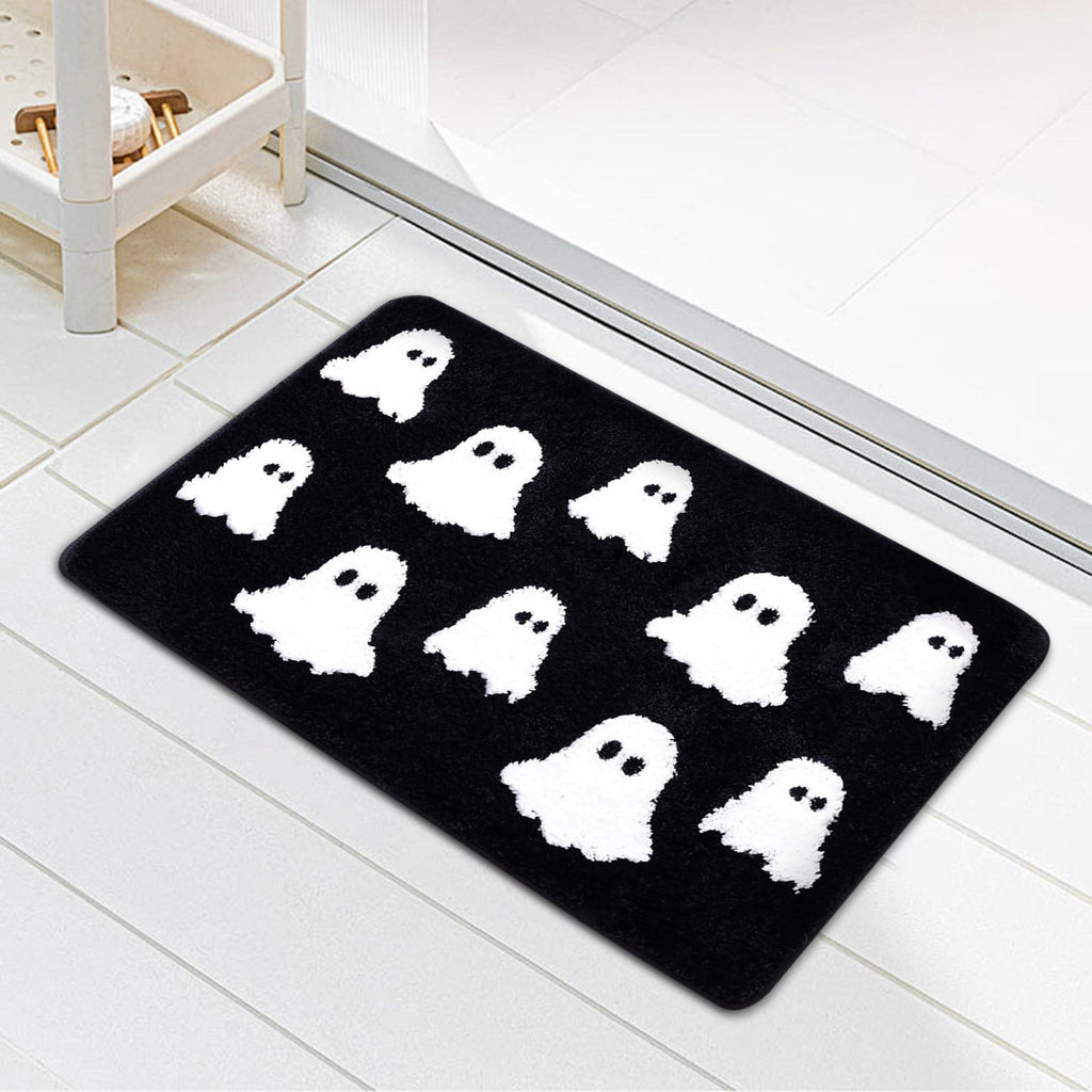 Stijggn Halloween Kitchen Mats for Floor Halloween Rugs Halloween Thanksgiving Decorations Doormat, Welcome Mats for Front Door,Spooky Outdoor Mats for Home Decor Holiday Decorative