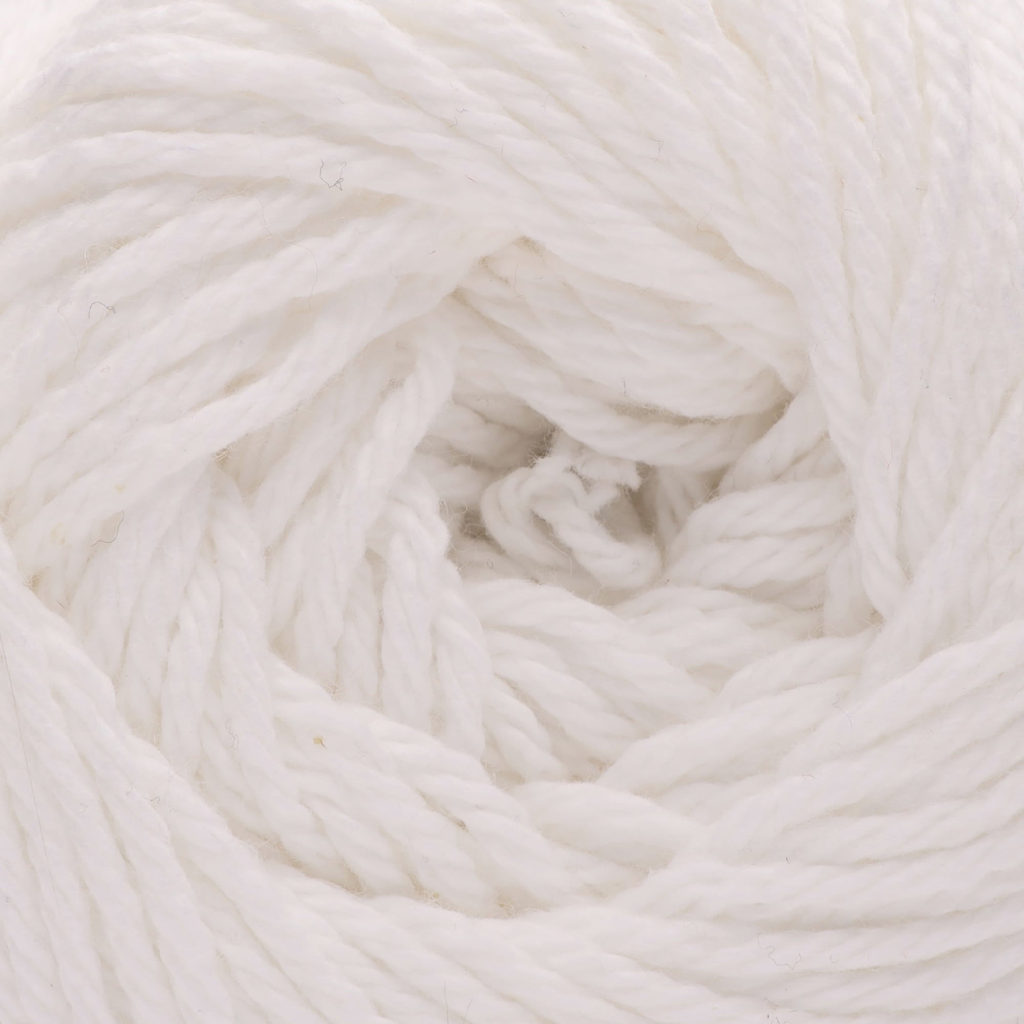 (3 pack) Peaches & Creme Solid 4 Medium Cotton Yarn, White 2.5oz/70.9g, 120 Yards