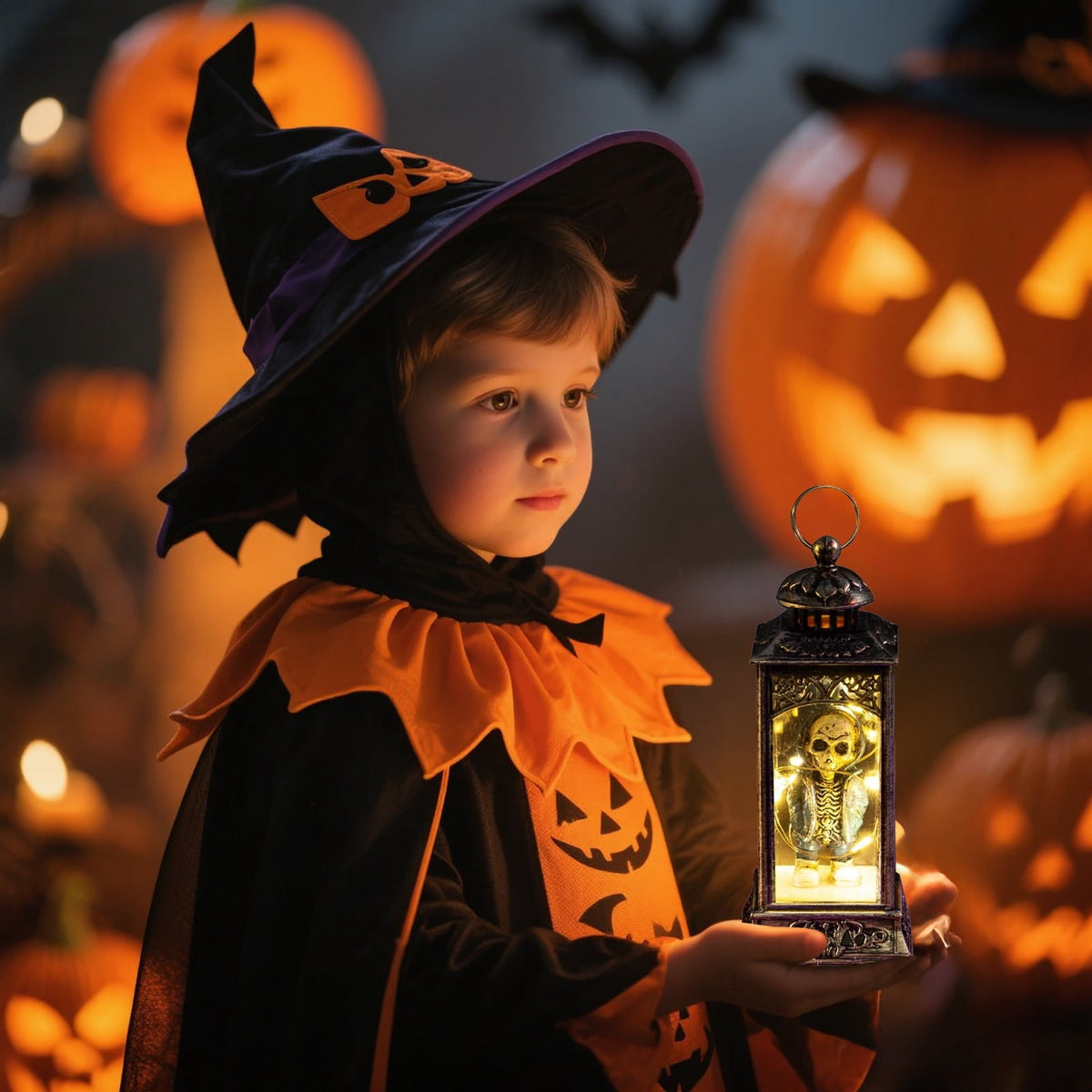 Halloween LED Skeleton Battery Operated Flameless Candle Light For Party Bar & Room Decorations