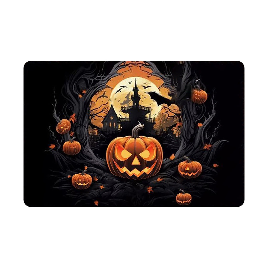 Stijggn Halloween Kitchen Rugs Halloween Mat Halloween Decorations Doormat, Welcome Mats for Front Door,Spooky Outdoor Mats for Front Door, Living Room, Bedroom, K-ids' Room