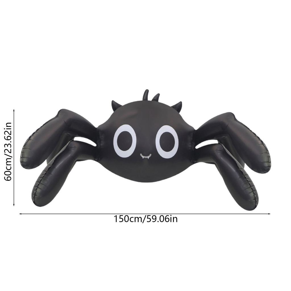 TaTaai Gift Spider Foil Balloon, Large Cute 6-Legged Black Spider Design Mylar Balloon for Spooky Trick-or-Treating, Decorations, and Halloween Party Supplies