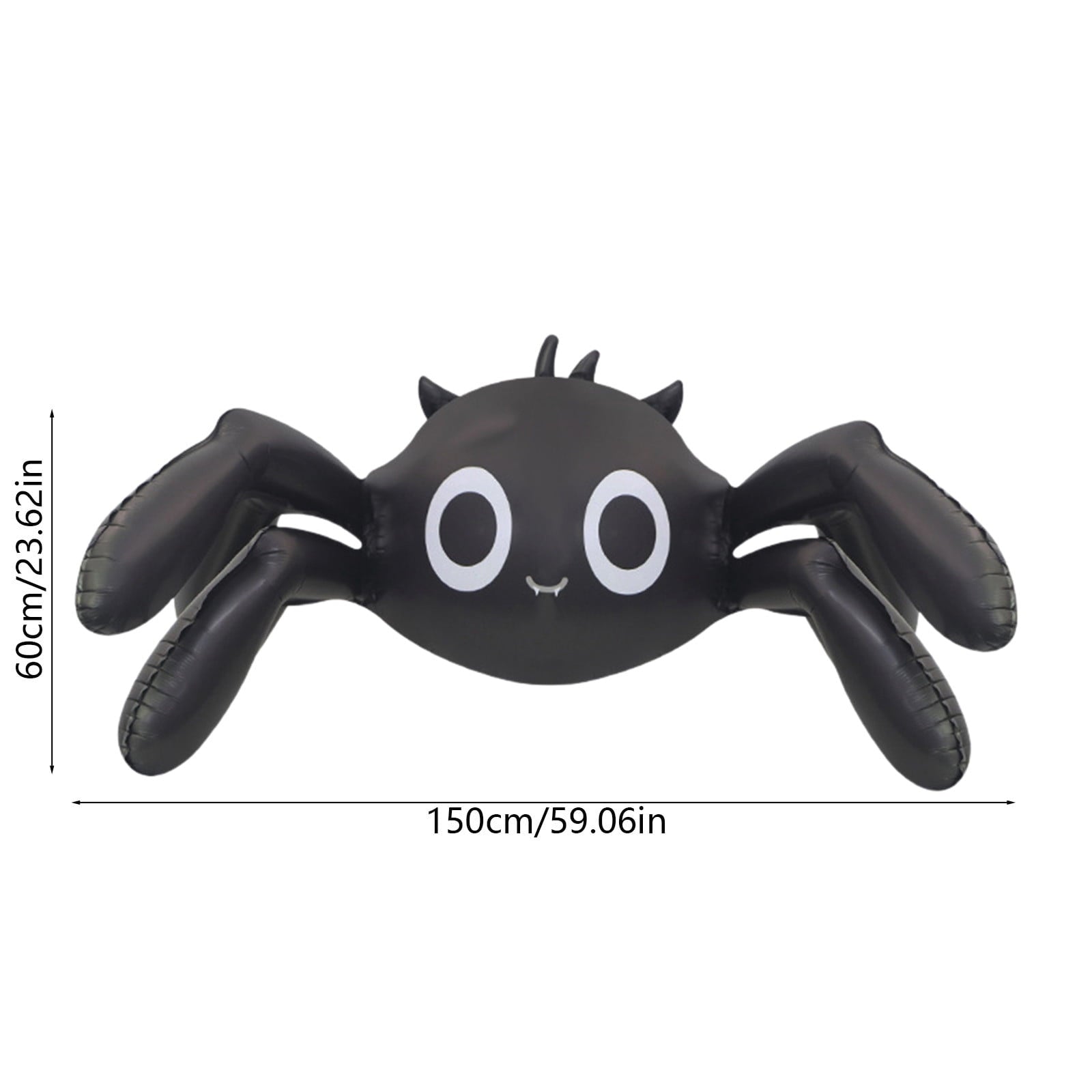 TaTaai Gift Spider Foil Balloon, Large Cute 6-Legged Black Spider Design Mylar Balloon for Spooky Trick-or-Treating, Decorations, and Halloween Party Supplies