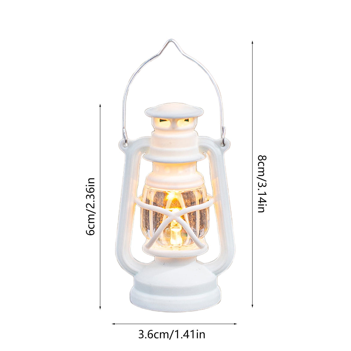Djiypn Mini Lanterns 2Pack LED Small Lanterns Decorative Indoor Outdoor Hanging Lantern Decorative Candle Light Farmhouse Decor for Weddings Western Camping Party Halloween Christmas Decorations
