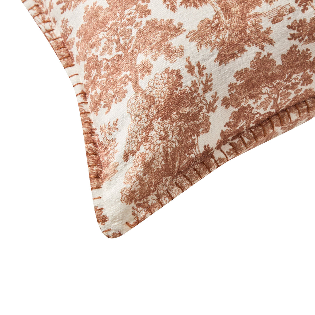 My Texas House Halloween Forest Toile Rust Oblong Decorative Pillow, 14" x 20"