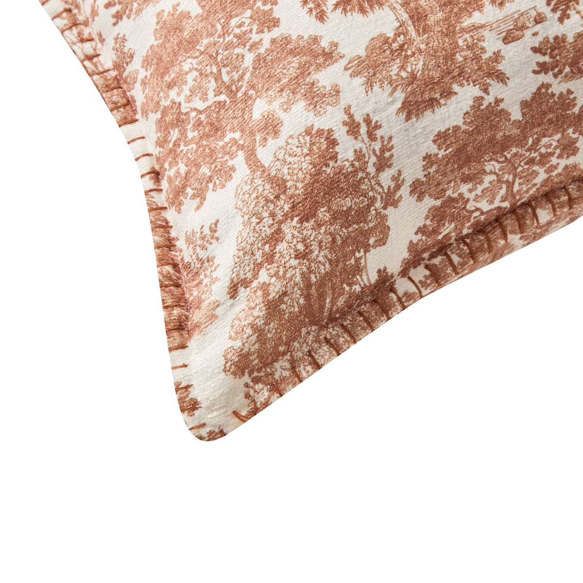 My Texas House Halloween Forest Toile Rust Oblong Decorative Pillow, 14" x 20"