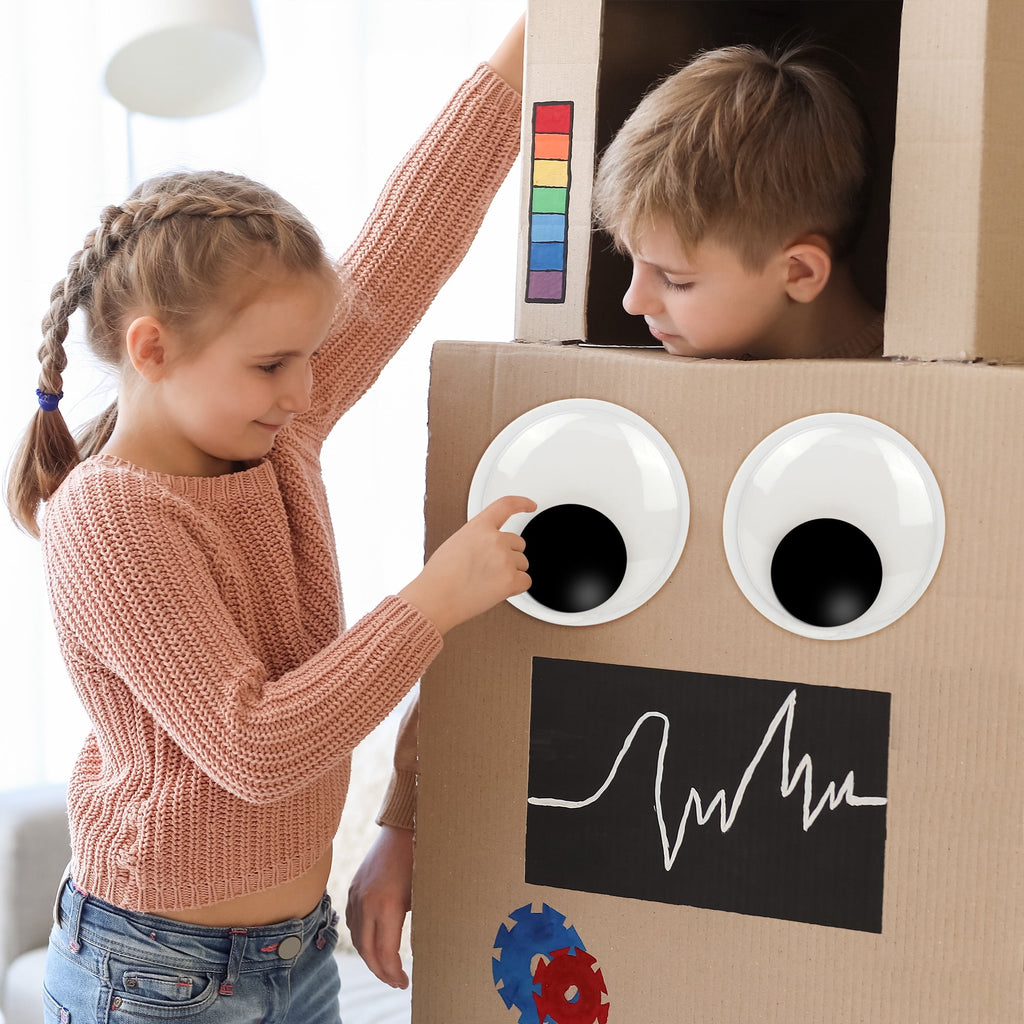 LotFancy 1100Pcs Googly Eyes Self Adhesive for Crafts, Plastic Wiggle Eyes Multi-Color