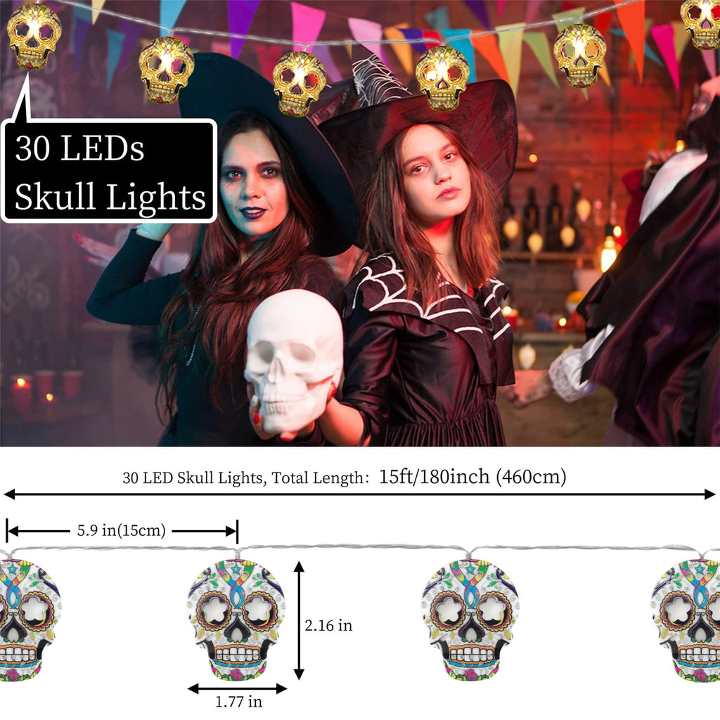 Ayieyill Bats Halloween Lights, 9.8FT 30 LED Halloween String Lights for Indoor Outdoor Halloween Decorations and Halloween Decor