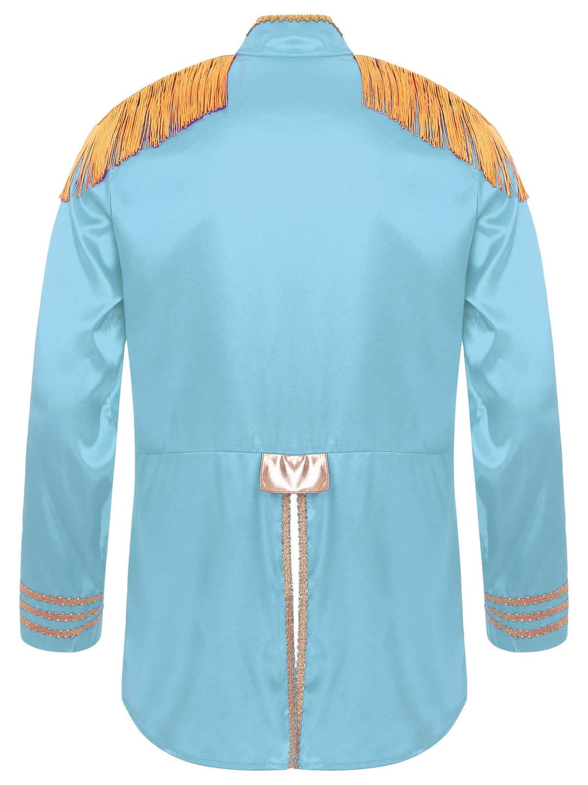 Eandarui Men's Halloween SGT Sergeant Pepper Costume Jacket Fancy Dress Hippie Music Star 1960s Shirt Red S
