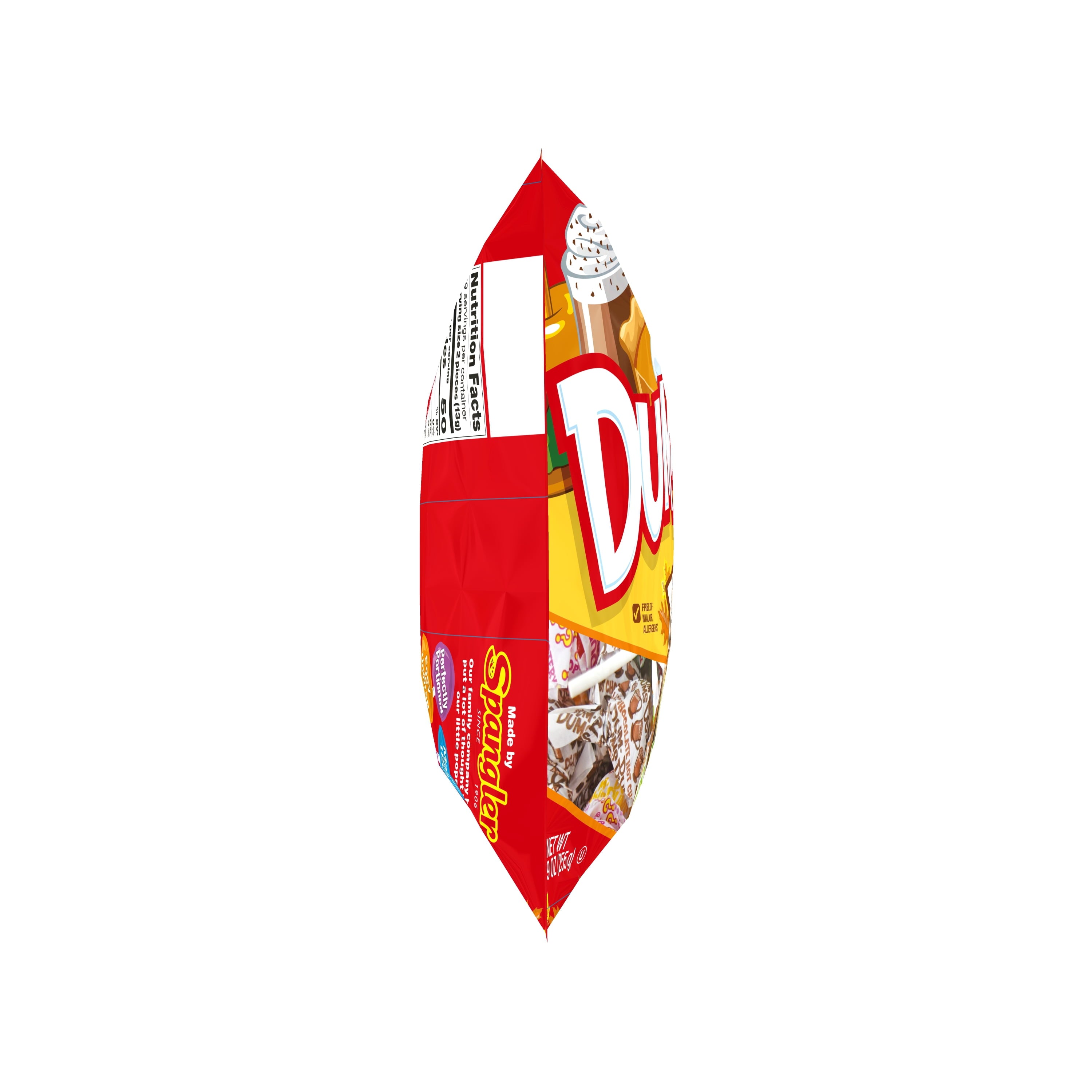Dum Dums Fall Mix Halloween Assorted Candy, Allergen Free Lollipops & Suckers, Hard Party Candy, 9oz Bag
