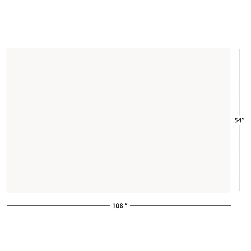 1 Count 54 IN x 108IN White Rectangular Plastic Table Covers by Way To Celebrate