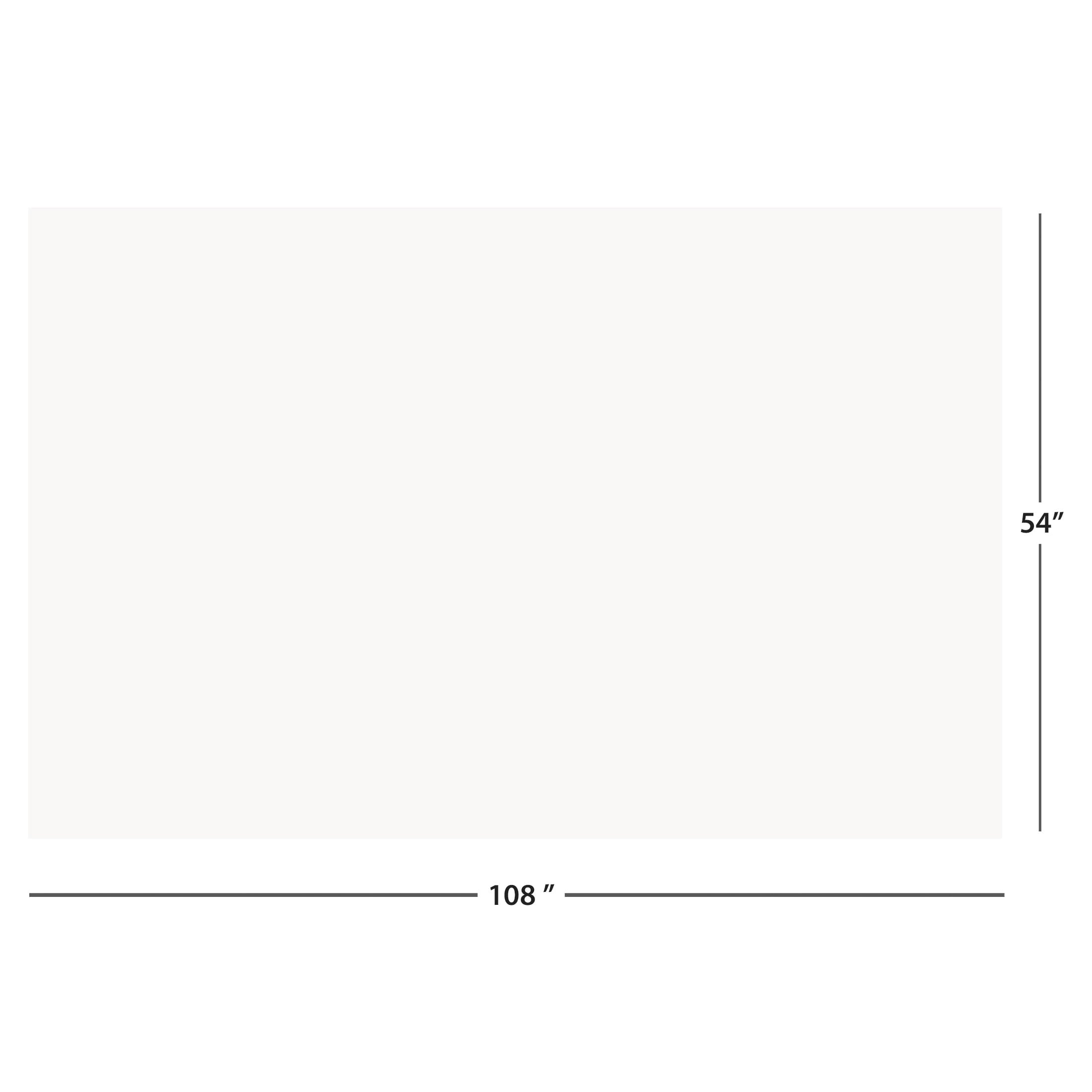 1 Count 54 IN x 108IN White Rectangular Plastic Table Covers by Way To Celebrate