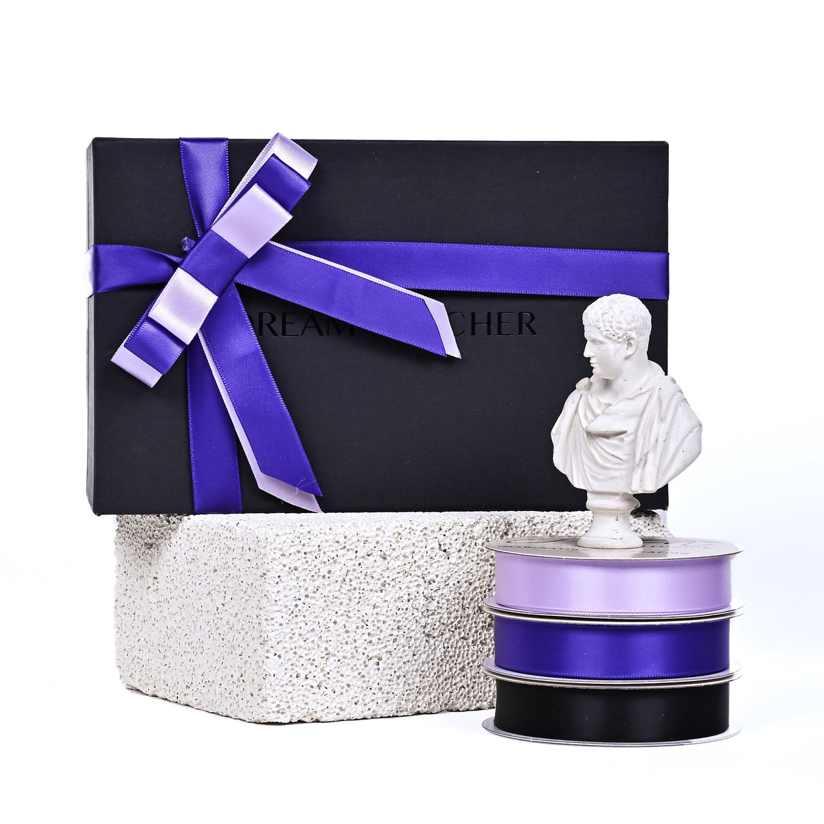 Gwen Studios 5/8" Black Satin Ribbon, 7 Yards