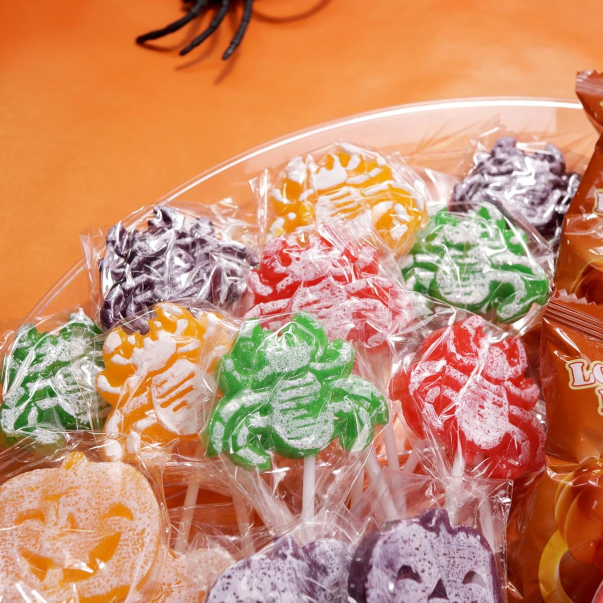 Spider Tattoo Lollipops, Halloween Candy, 24 Count, 10.16 Ounce Box