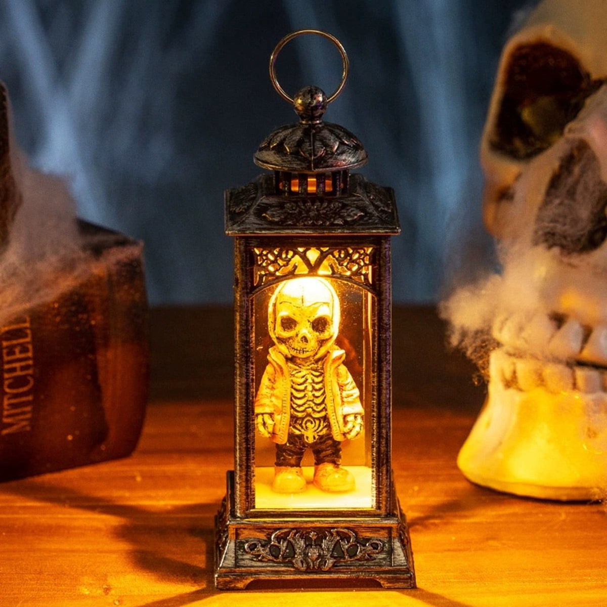Halloween LED Skeleton Battery Operated Flameless Candle Light For Party Bar & Room Decorations