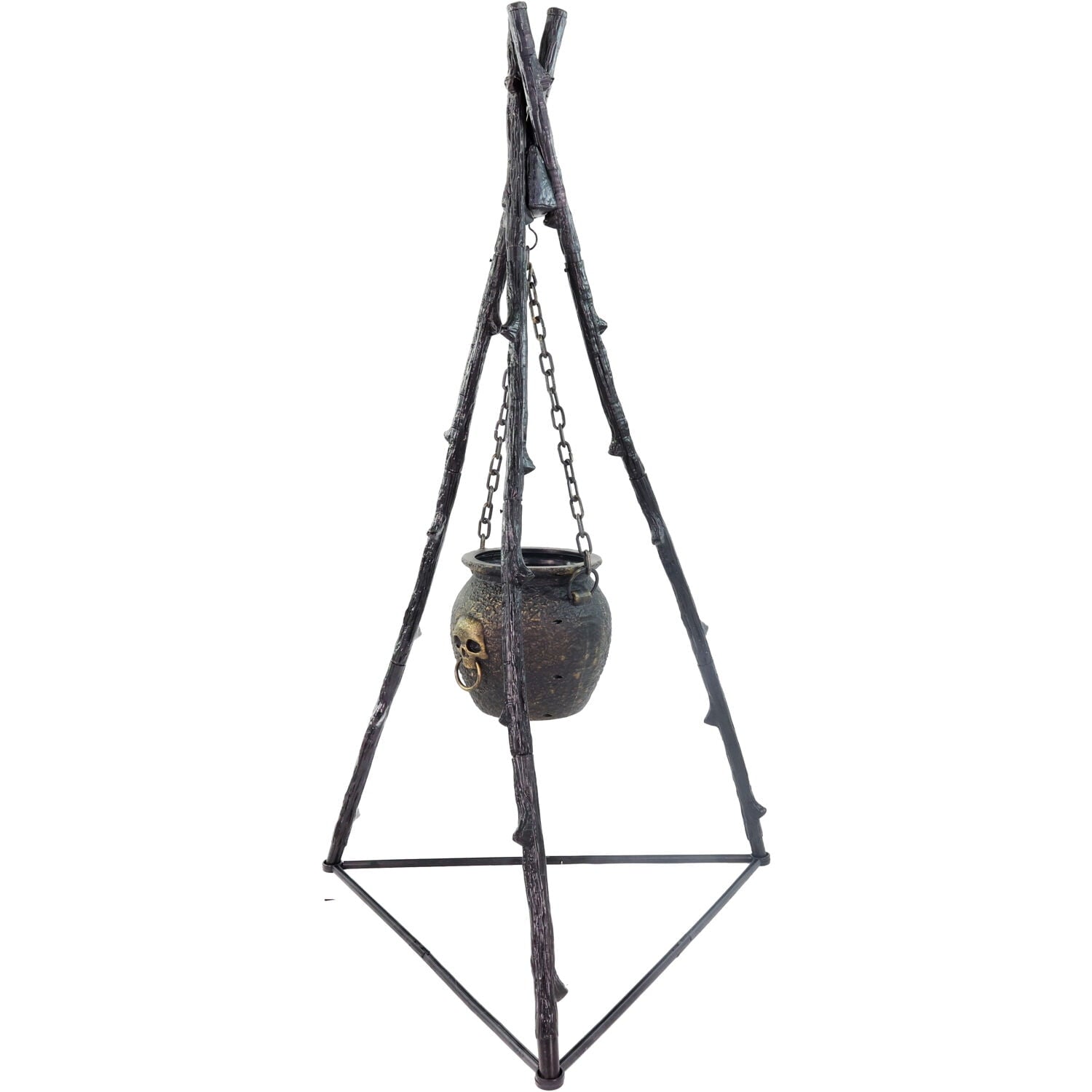 Haunted Hill Farm 4.7 ft Touch-Activated Animated Witch Cauldron Halloween Accessory, HHCAULDRON-1FLSA