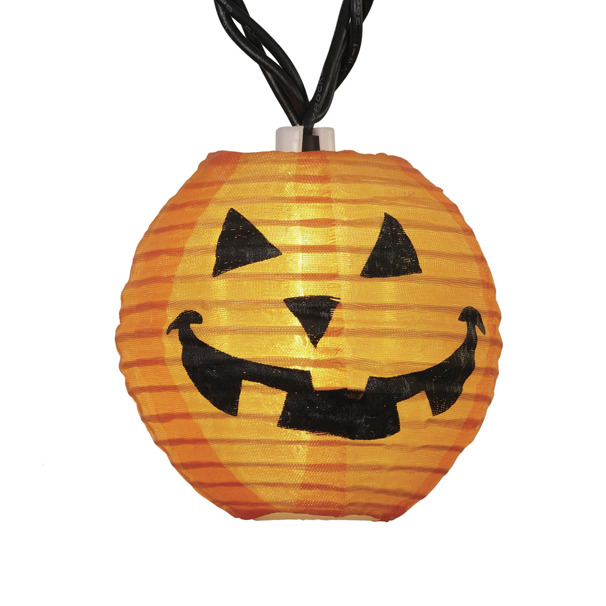 Indoor/Outdoor 10-Count LED Orange Pumpkin Lantern String Lights, Warm White, 6.5', Halloween by Way To Celebrate