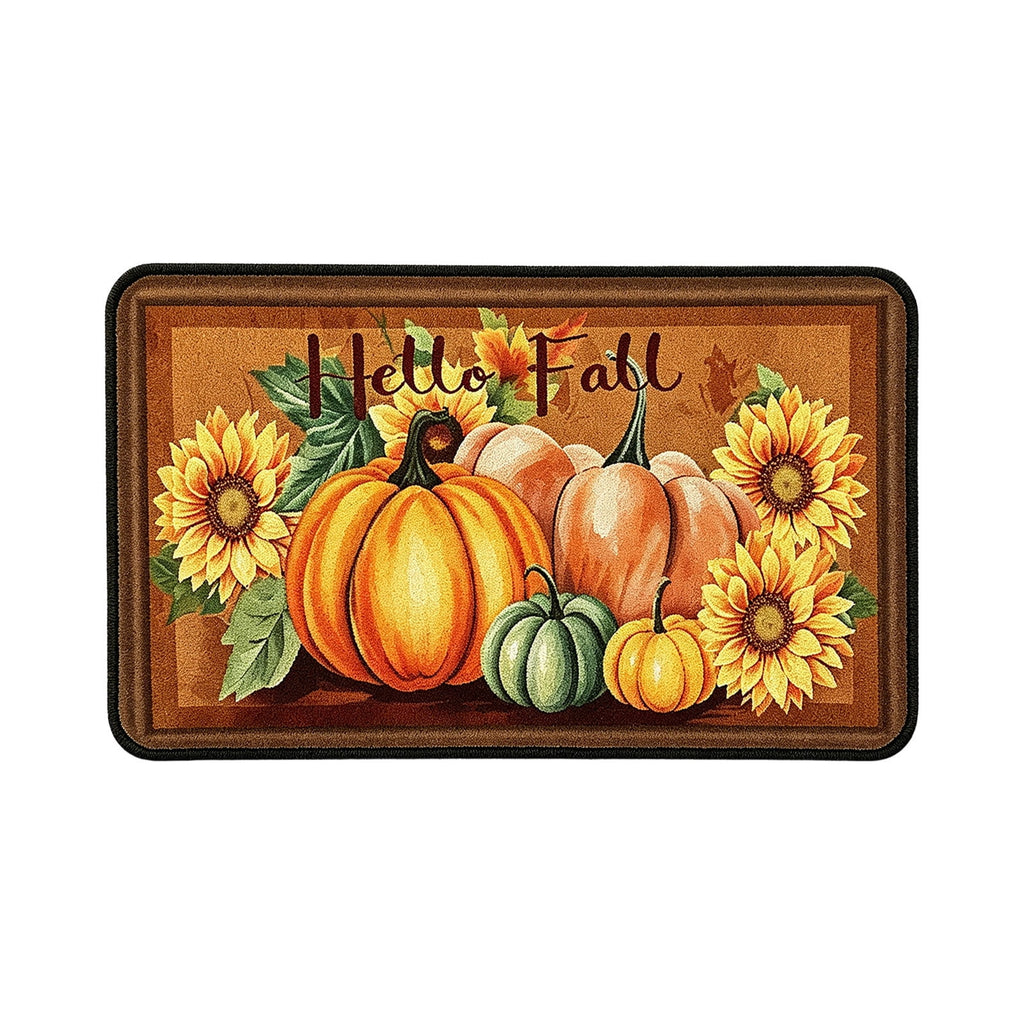 Autumn Door Mat for Entryway, 16x24 Inch, Fall-Themed Floor Doormat for Home Decor, Non-Slip Rug Mat for Living Room, Kitchen, Bedroom, Gifts for Fall Lovers (E)