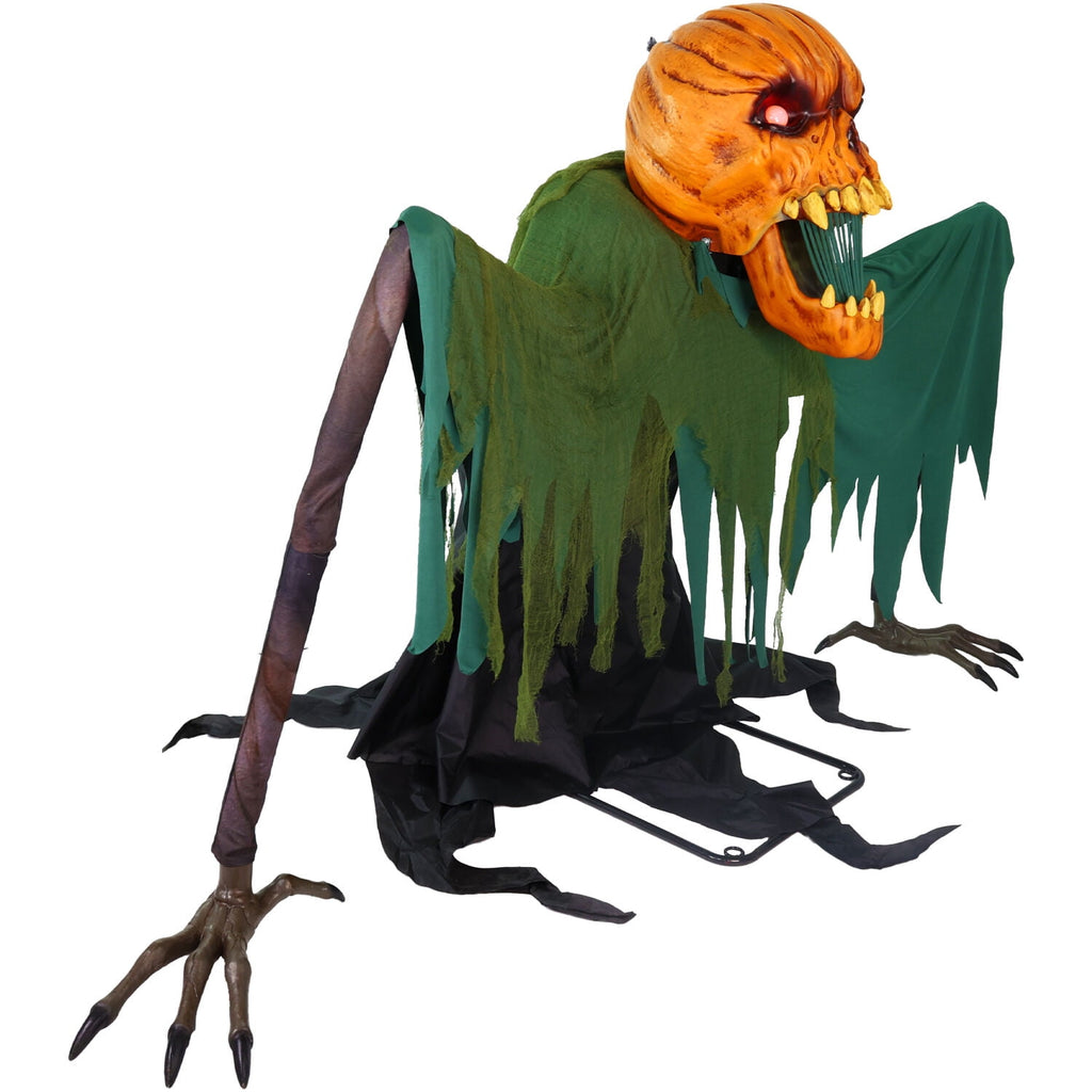 Haunted Hill Farm 4.7 ft Touch-Activated Animated Witch Cauldron Halloween Accessory, HHCAULDRON-1FLSA