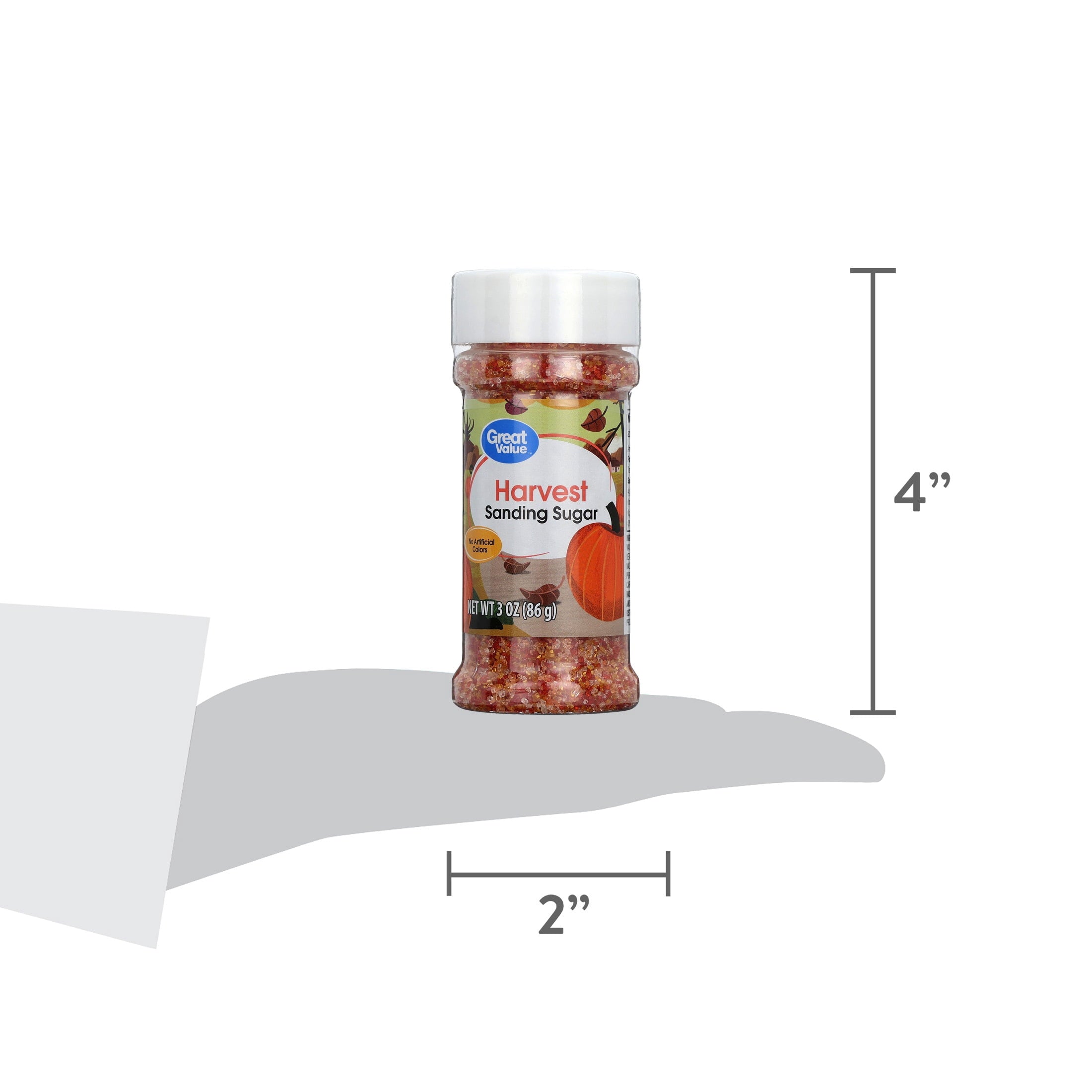 Great Value Harvest Sanding Sugar, 3 oz