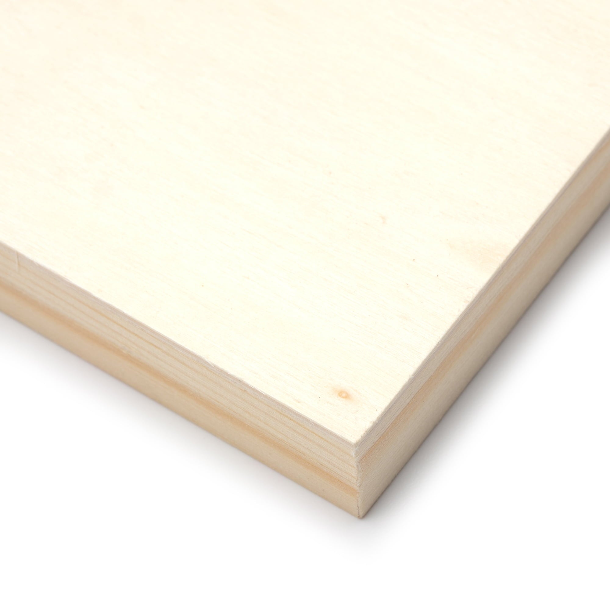 (3 pack) Cousin DIY Rustic Unfinished Natural Wood Rectangle Canvas 6" x 8" x .75"
