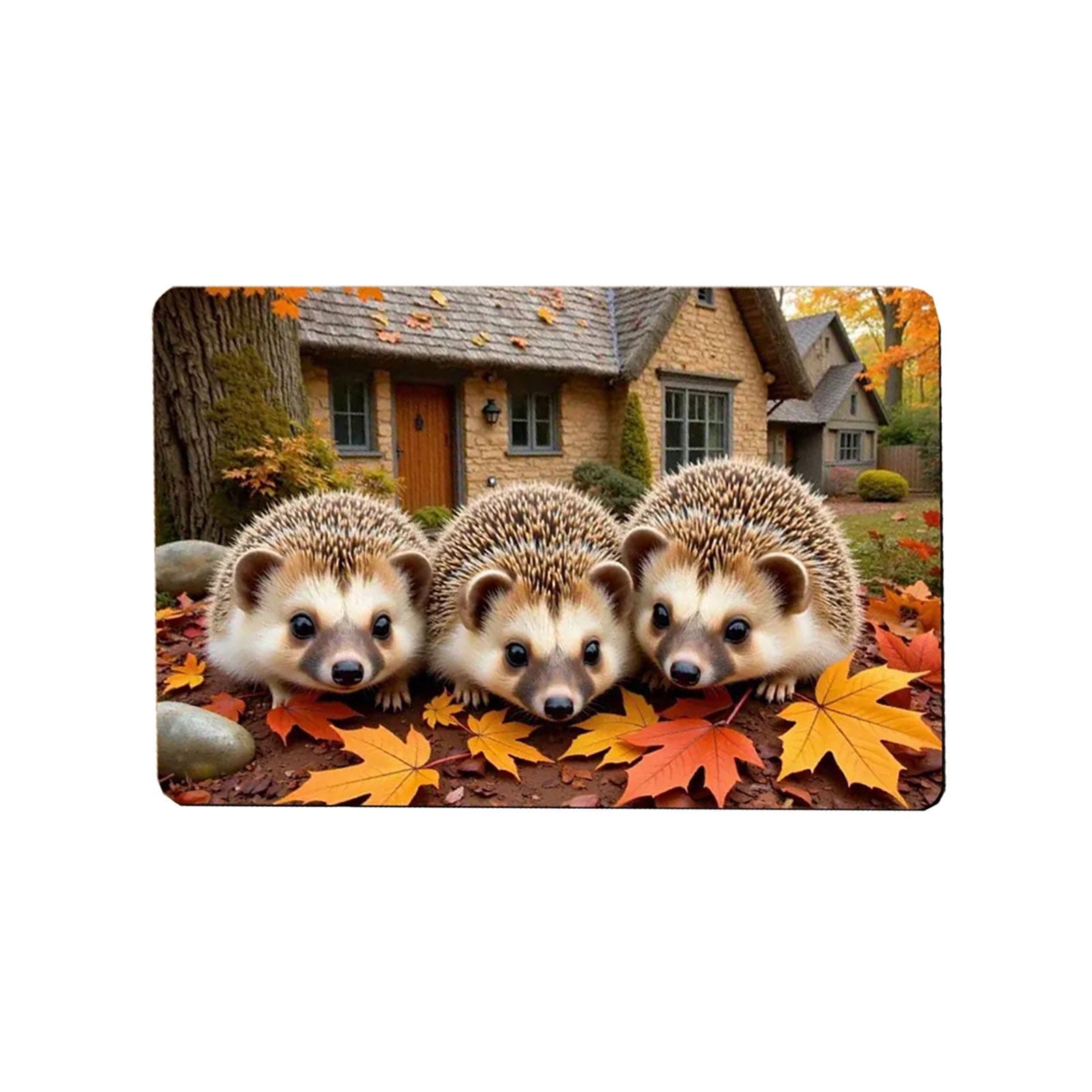 Autumn Door Mat for Entryway, 16x24 Inch, Fall-Themed Floor Doormat for Home Decor, Non-Slip Rug Mat for Living Room, Kitchen, Bedroom, Gifts for Fall Lovers (E)