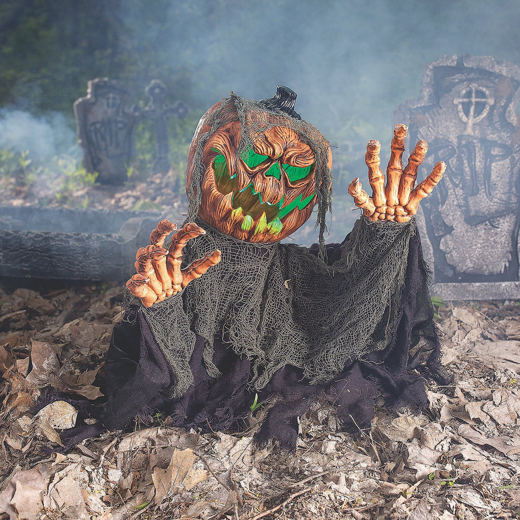 Animated Pumpkin Groundbreaker Halloween Decoration, Home Decor, Halloween, 1 Pieces