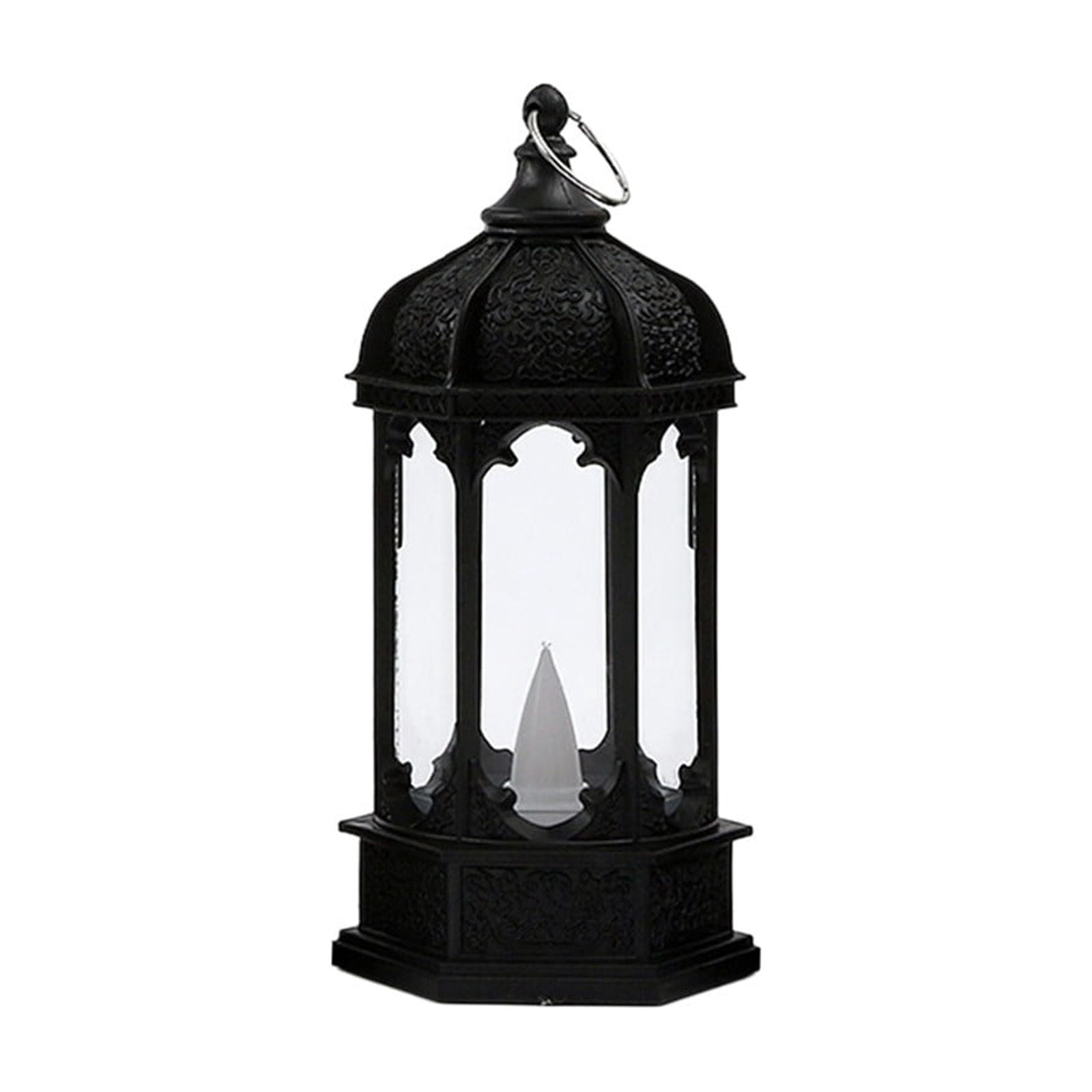 Djiypn Mini Lanterns 2Pack LED Small Lanterns Decorative Indoor Outdoor Hanging Lantern Decorative Candle Light Farmhouse Decor for Weddings Western Camping Party Halloween Christmas Decorations