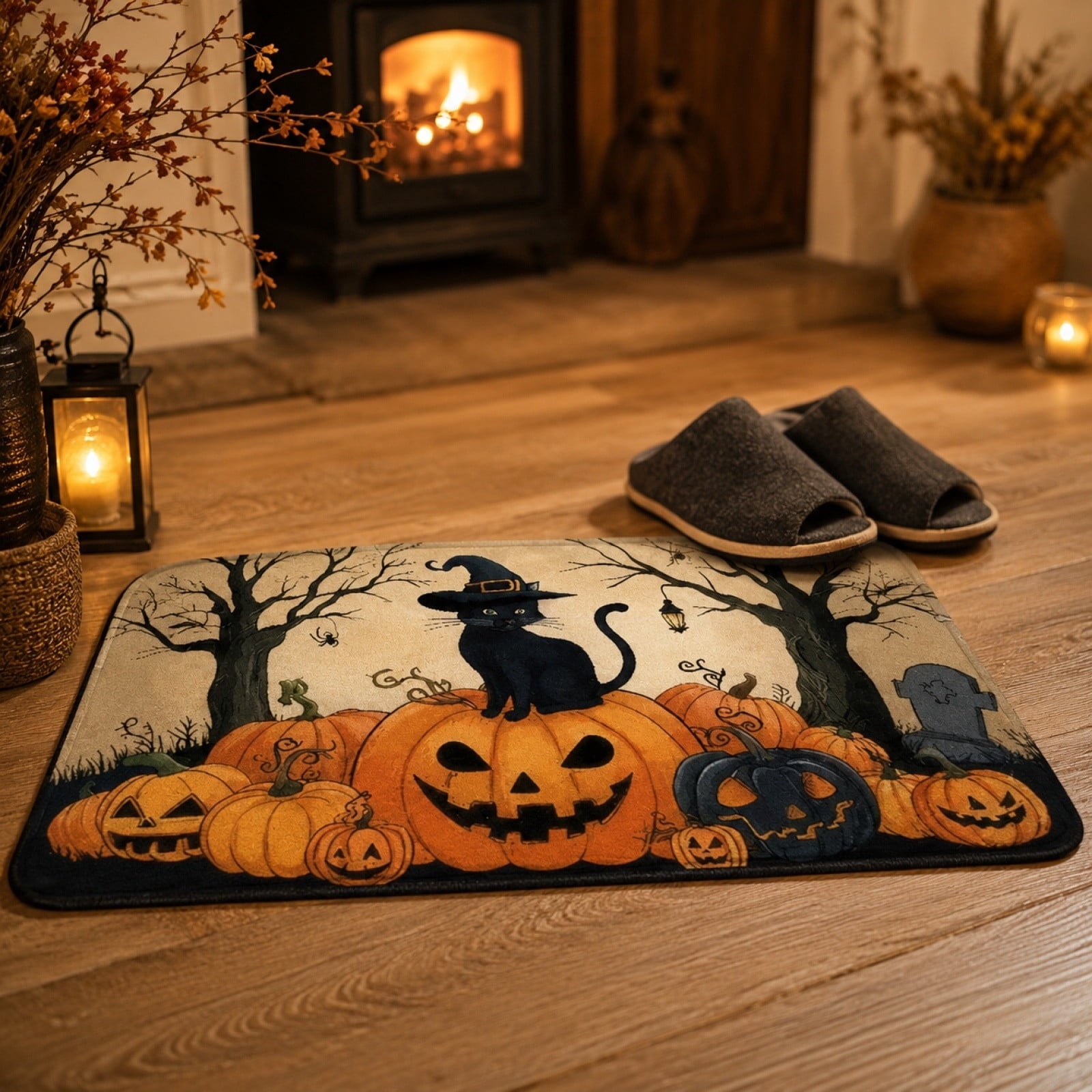 Boho Tassel Doormat 16x24 Inch, Soft Woven Laundry Kitchen Floor Rug for Farmhouse Decor, 1 PC