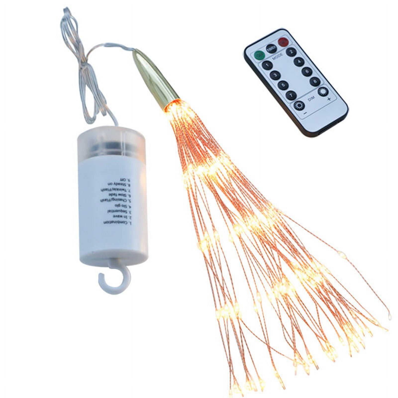 200 LED Fireworks Lights Thanksgiving Christmas Halloween Wedding Decoration Lights Indoor and Outdoor Courtyard Hanging Explosion Light Strings