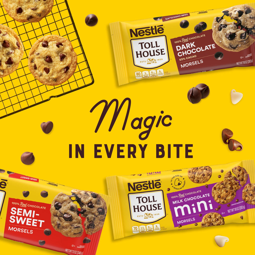 Nestle Toll House Semi Sweet Chocolate Baking Chips, 12 oz Bag