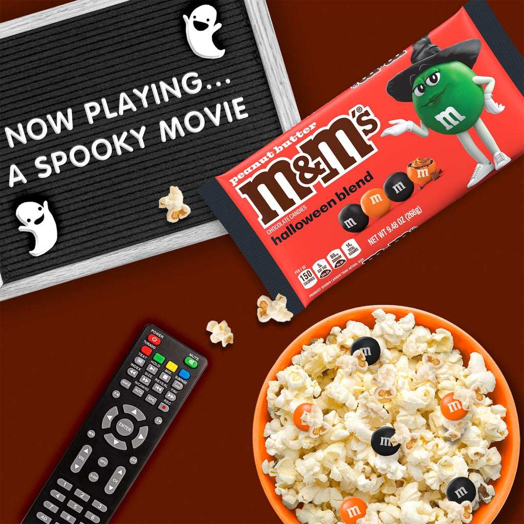 M&M's Peanut Butter Halloween Blend Milk Chocolate Halloween Candy Bag - 9.48 oz