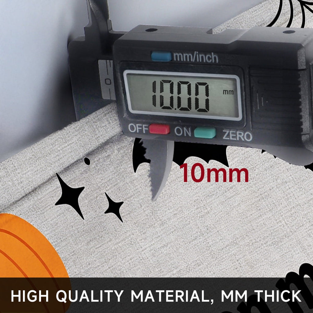 YIMEIS Halloween Pumpkin Lanterns 3Pcs Flannel Mat and Kitchen Rugs Set,Soft Non-slip,Perfect for Home Bathroom